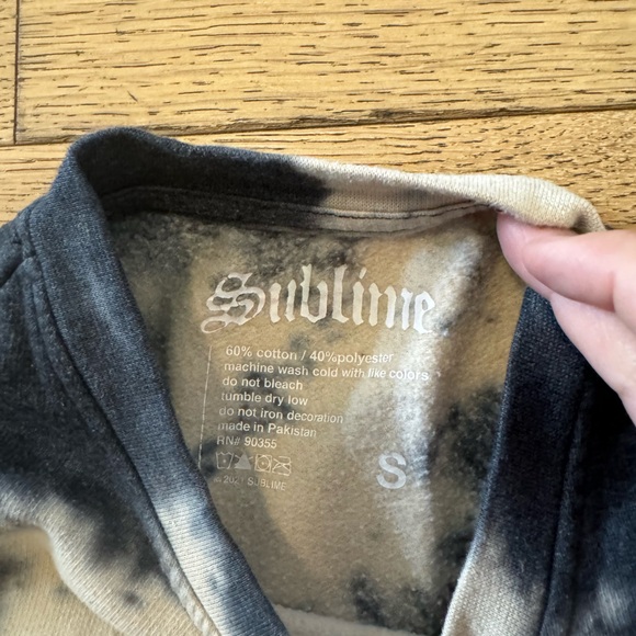 Sublime Tie Dye Sweat Shirt‎ Size Small - Picture 2 of 5